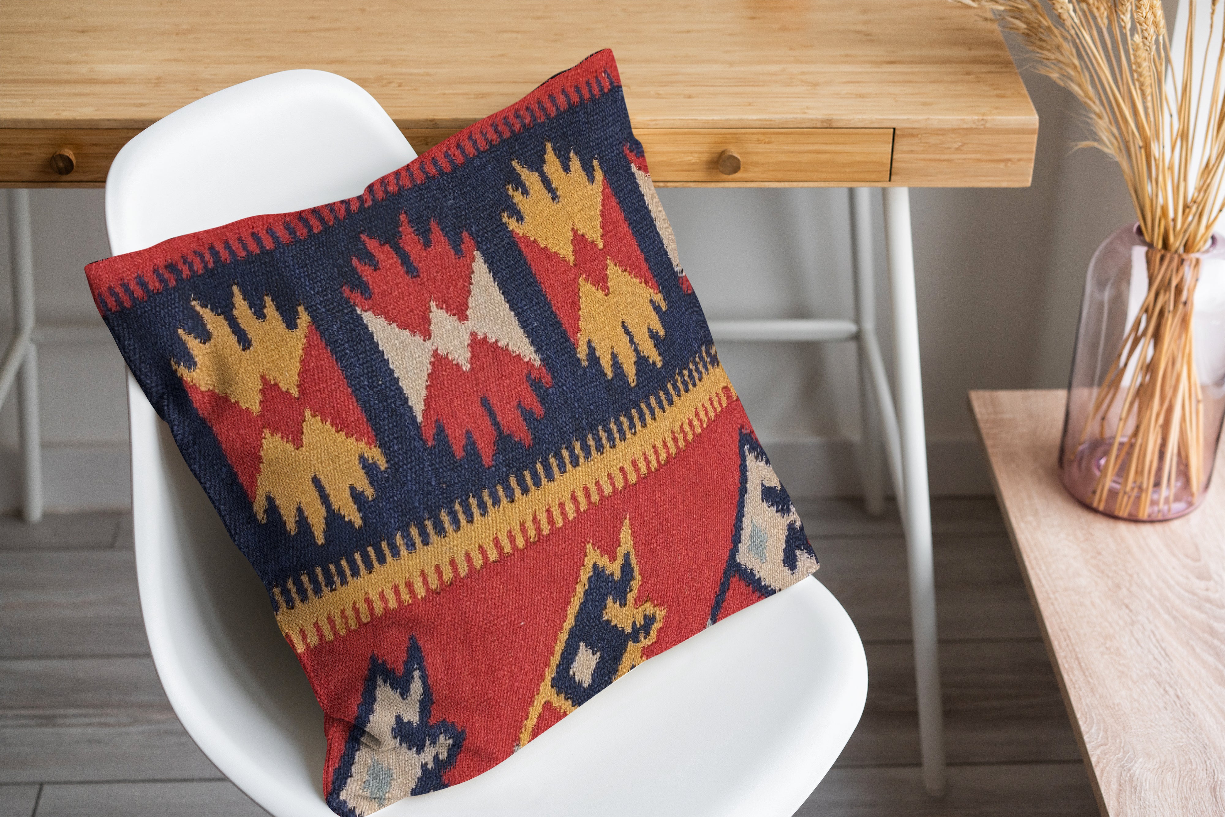 Turkish Kilim Cushion Cover - 40 x 40 cm