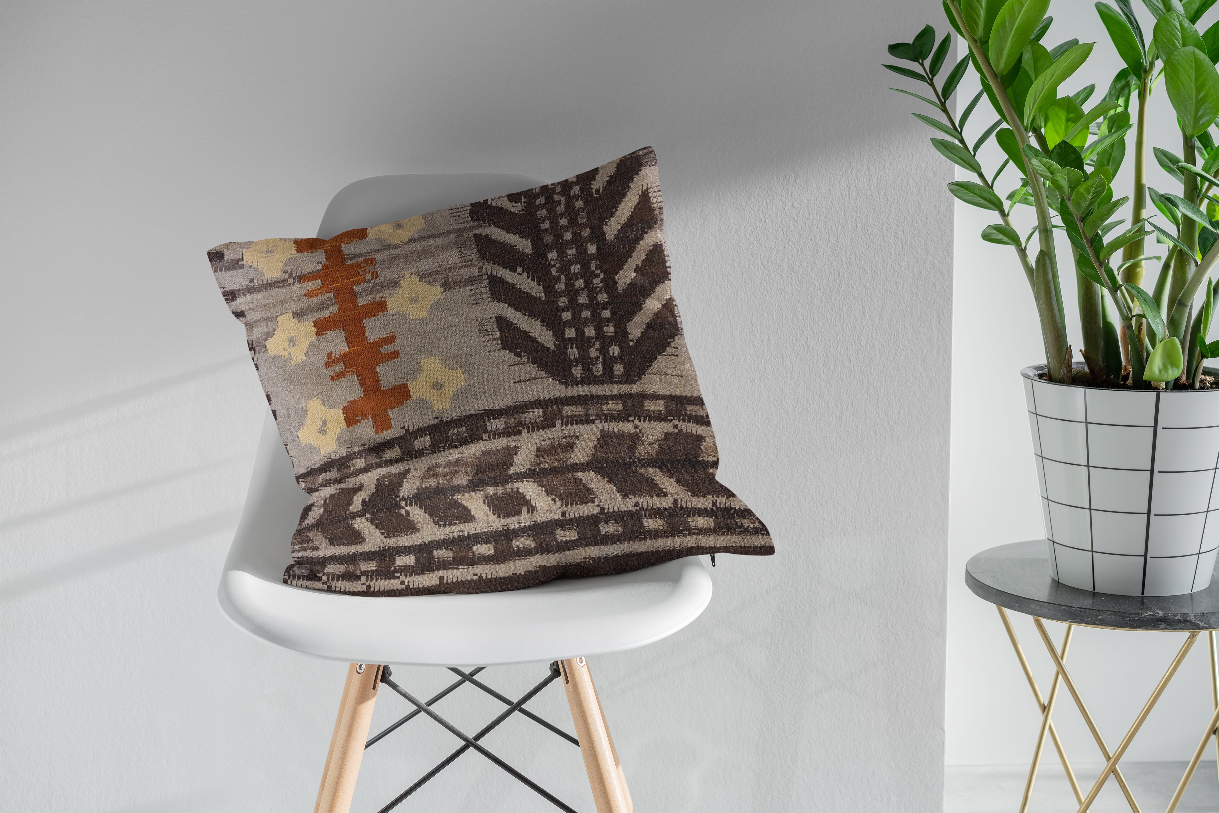 Housse de coussin Kilim turc - 55 x 52 cm