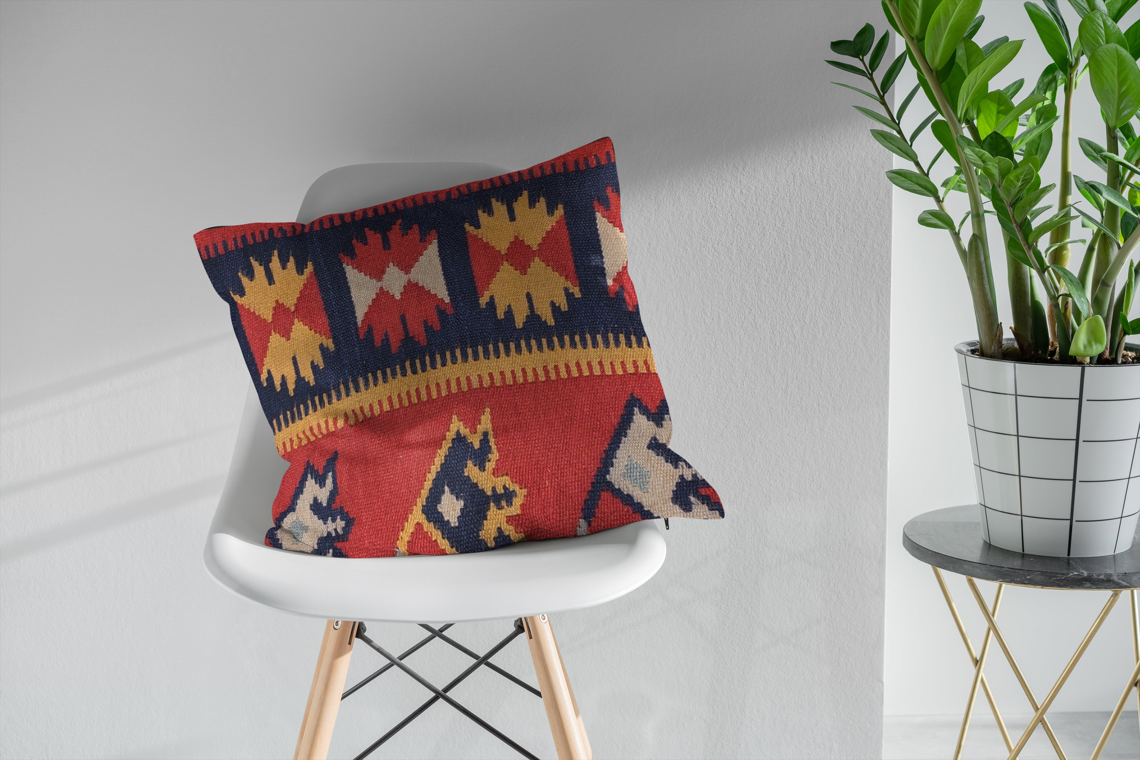 Turkish Kilim Cushion Cover - 40 x 40 cm