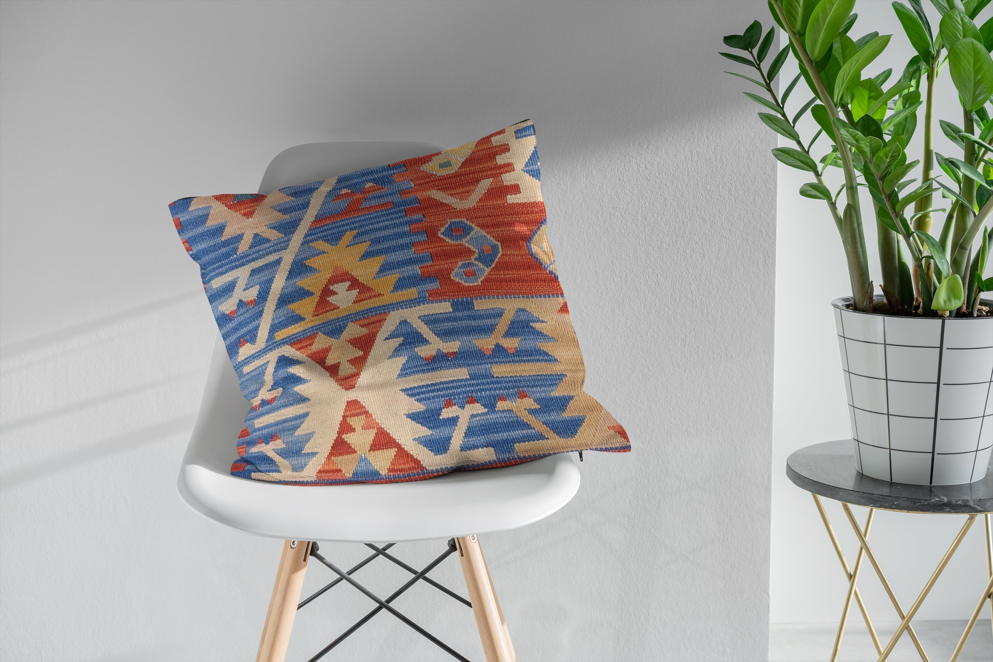 Turkish Kilim Cushion Cover - 48 x 46 cm