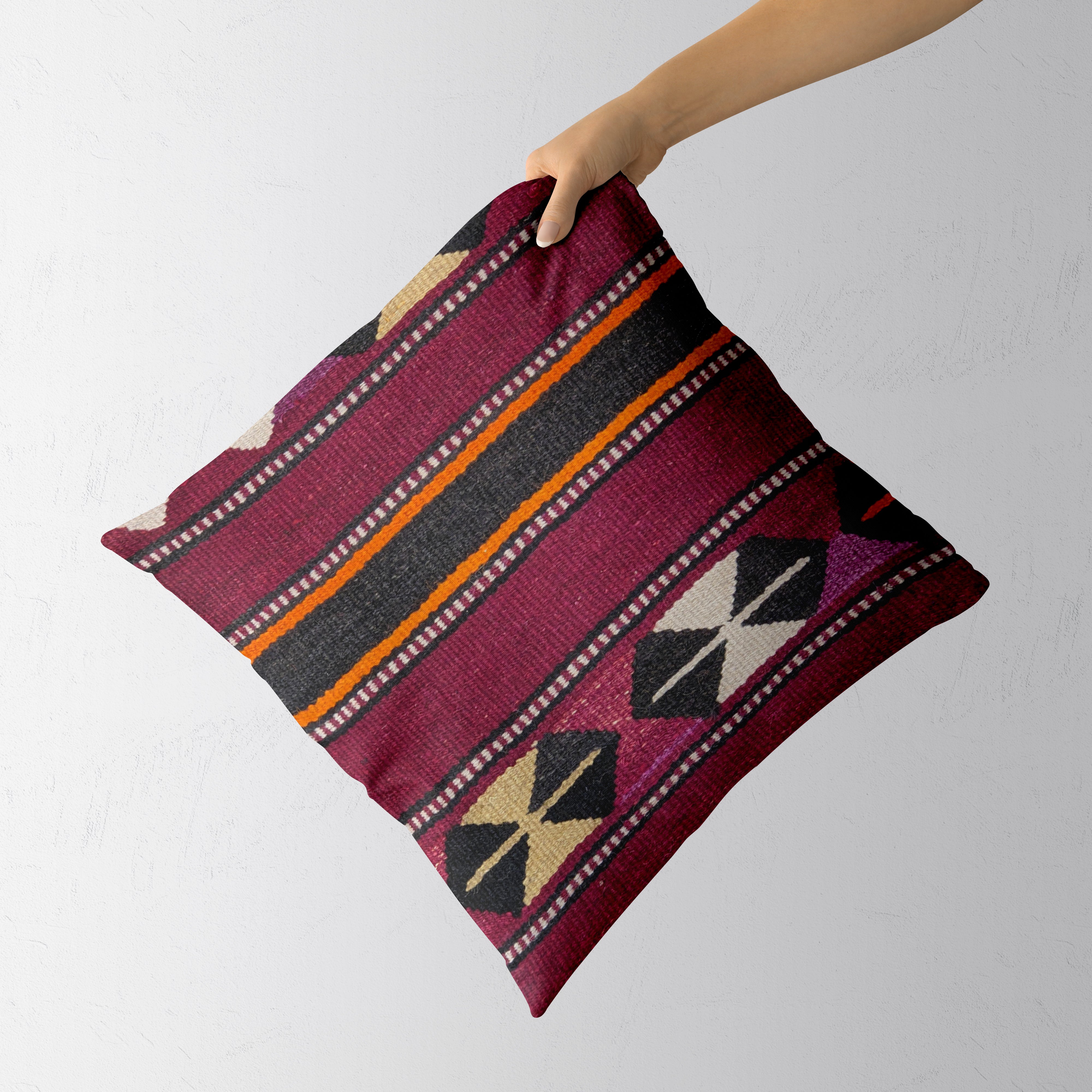 Turkish Kilim Cushion Cover - 42 x 40 cm