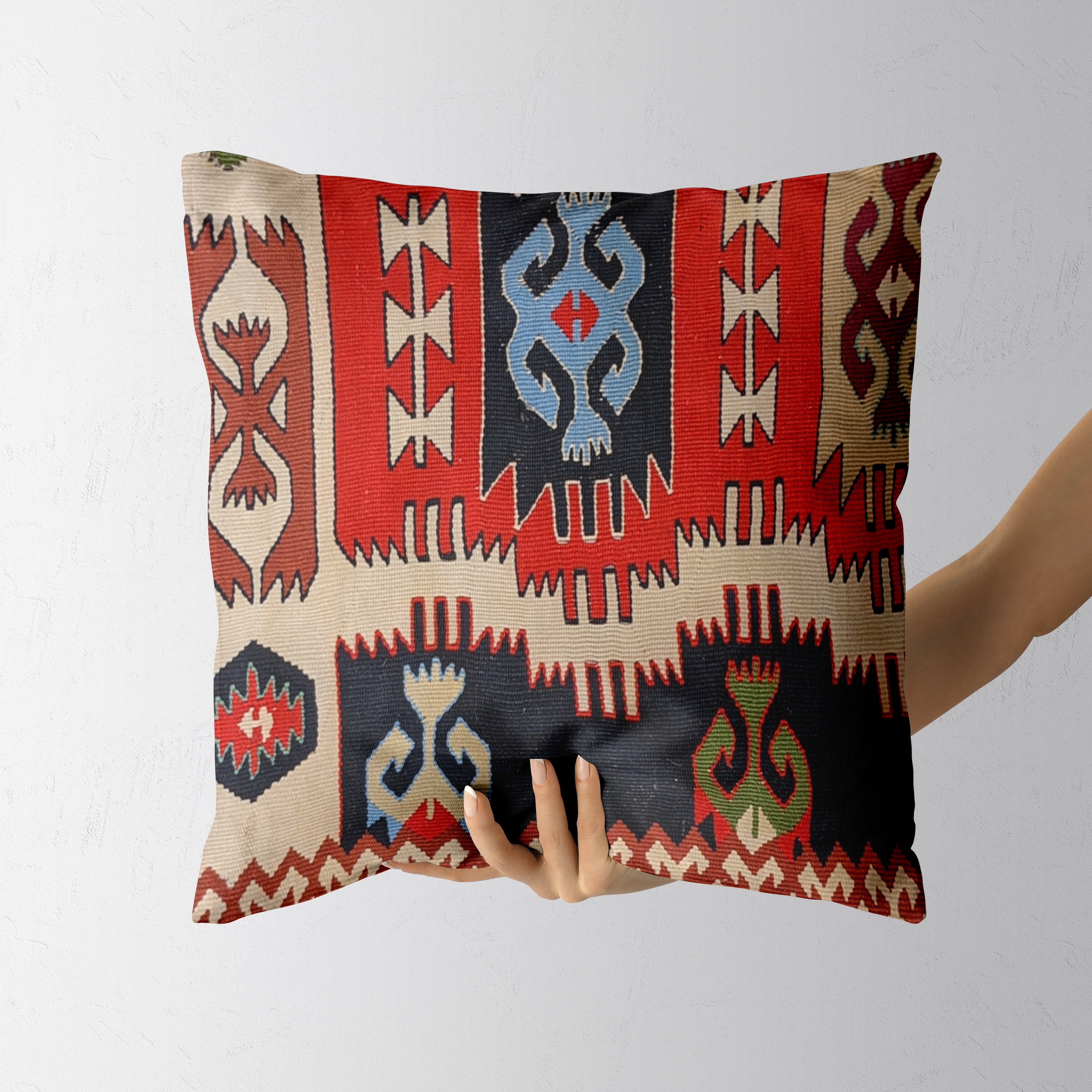 Turkish Kilim Cushion Cover - 45 x 45 cm