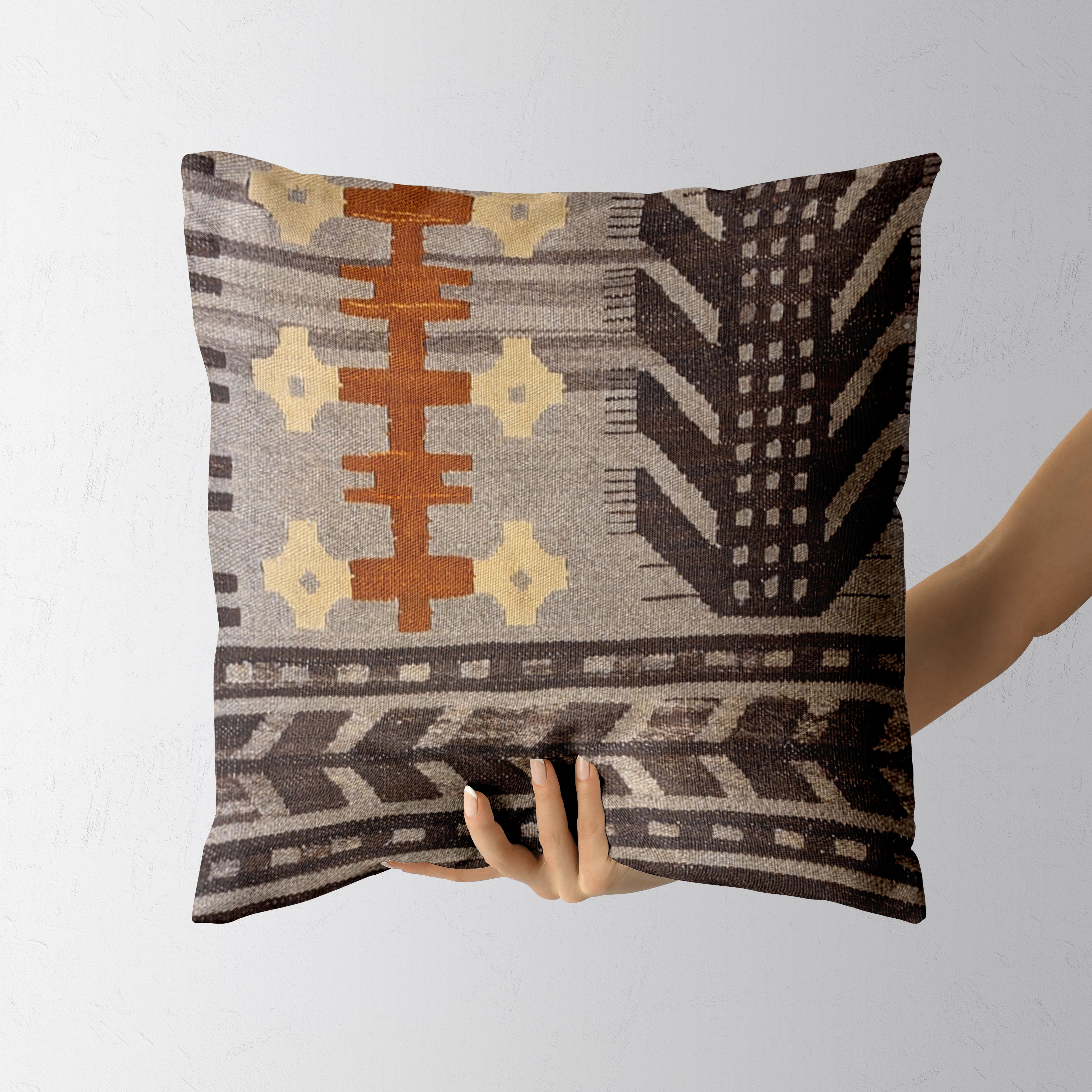 Turkish Kilim Cushion Cover - 55 x 52 cm