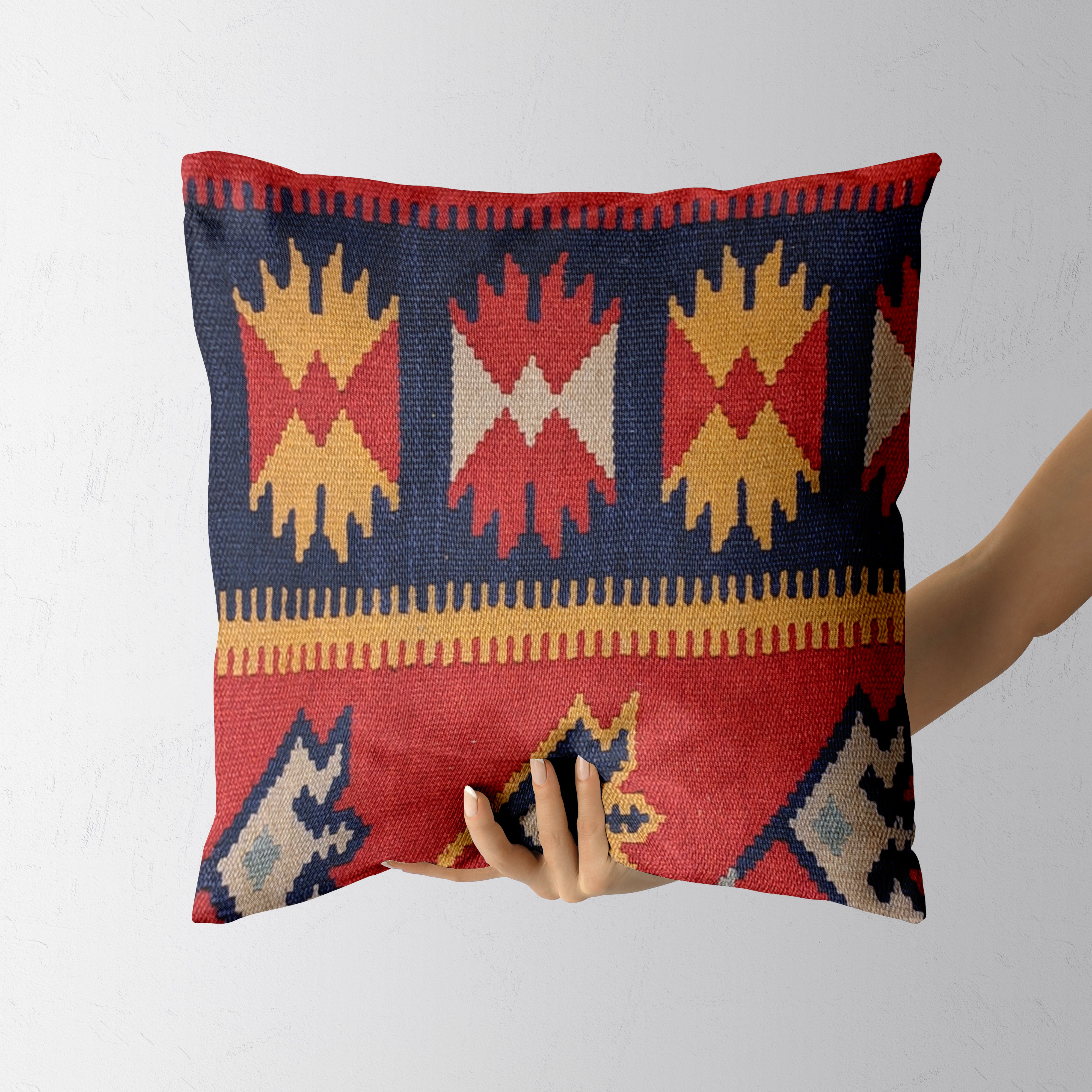 Turkish Kilim Cushion Cover - 40 x 40 cm