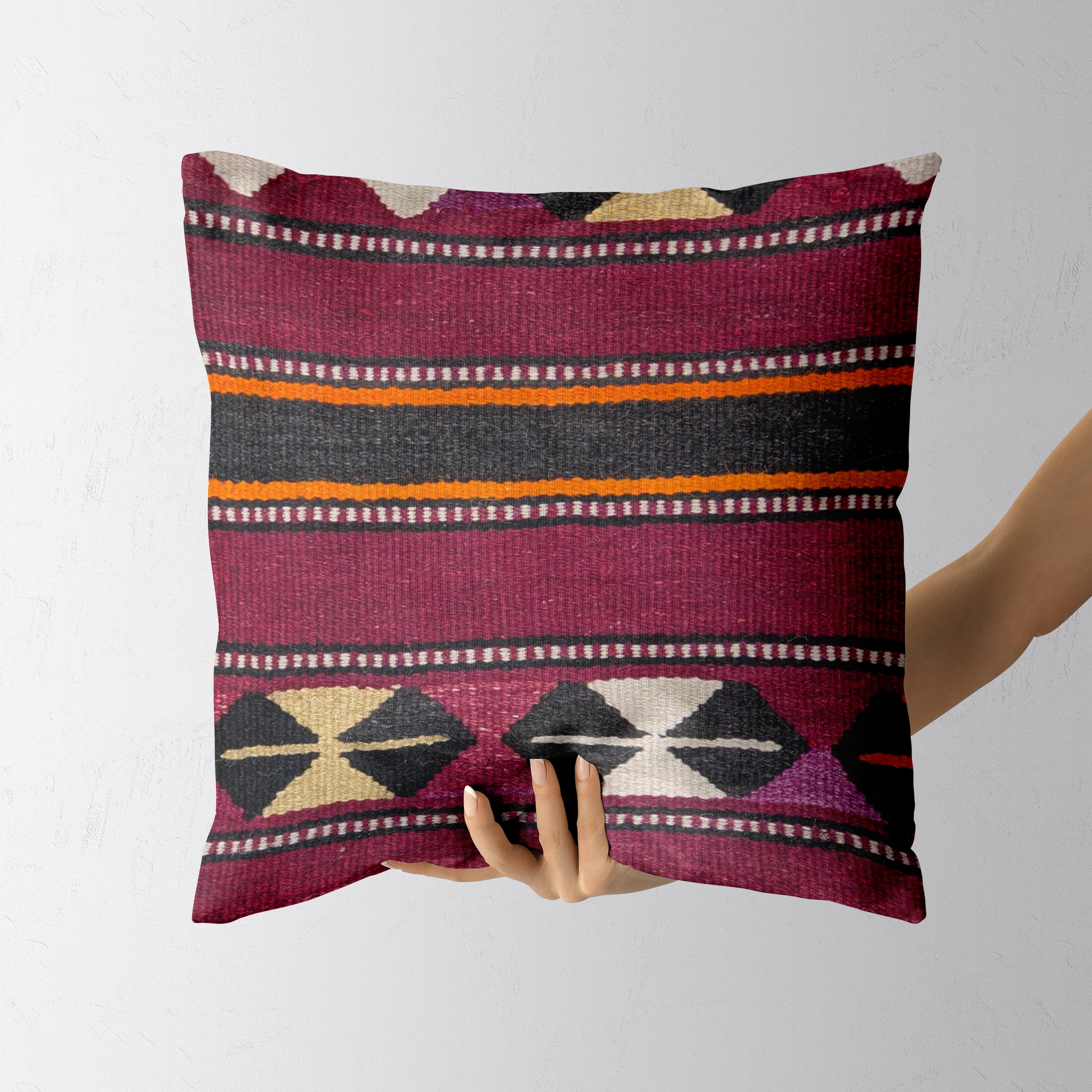 Turkish Kilim Cushion Cover - 42 x 40 cm