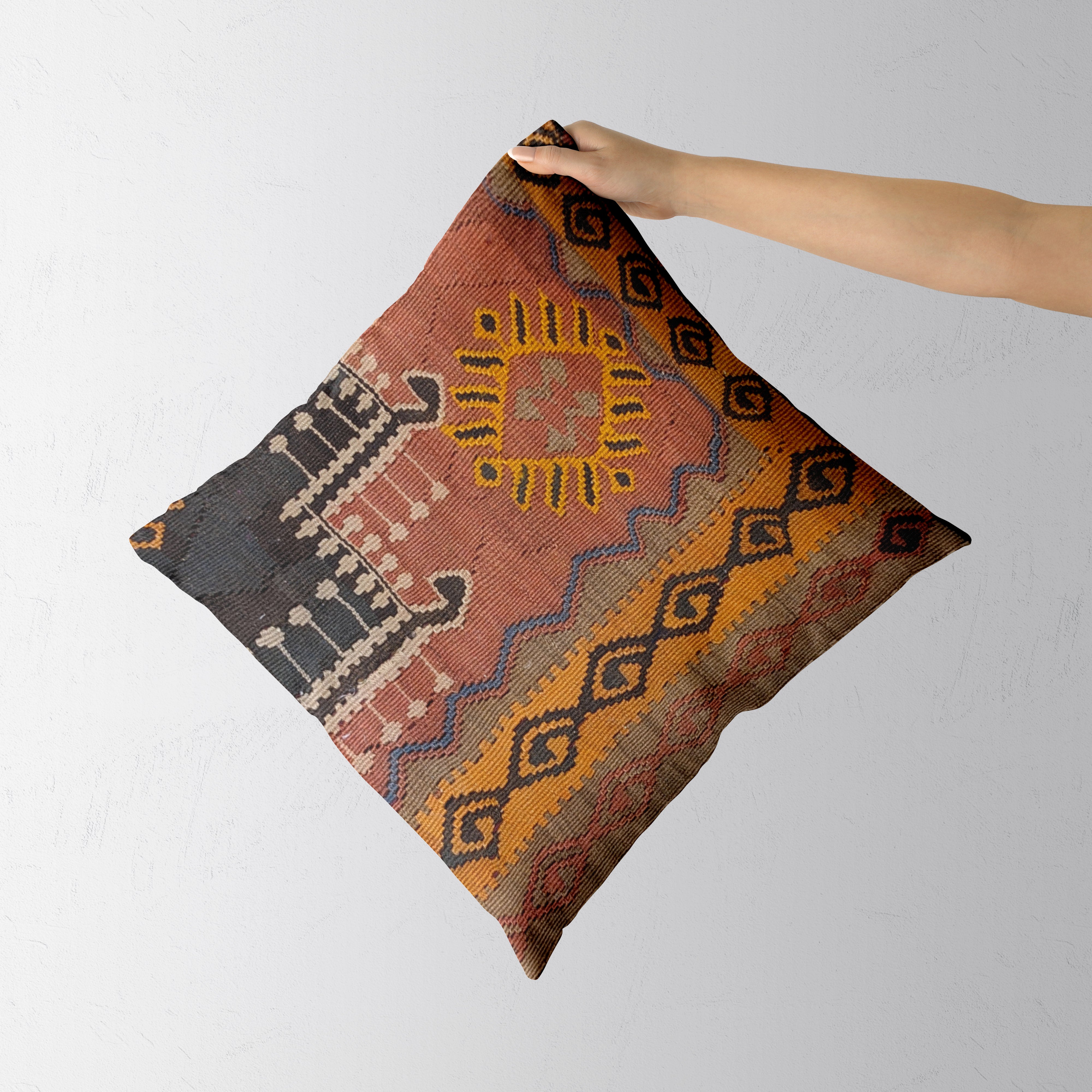 Turkish Kilim Cushion Cover - 48 x 48 cm