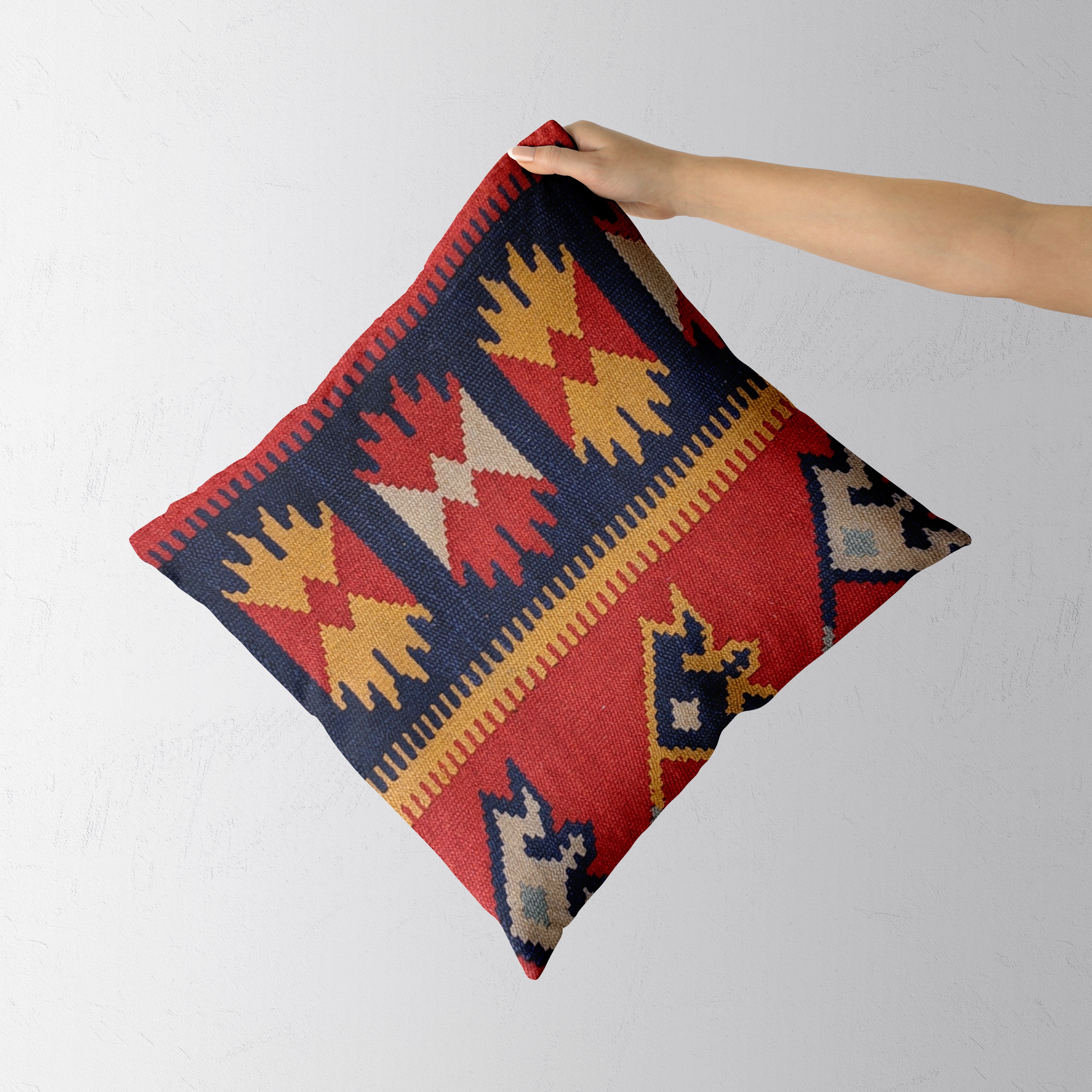 Turkish Kilim Cushion Cover - 40 x 40 cm