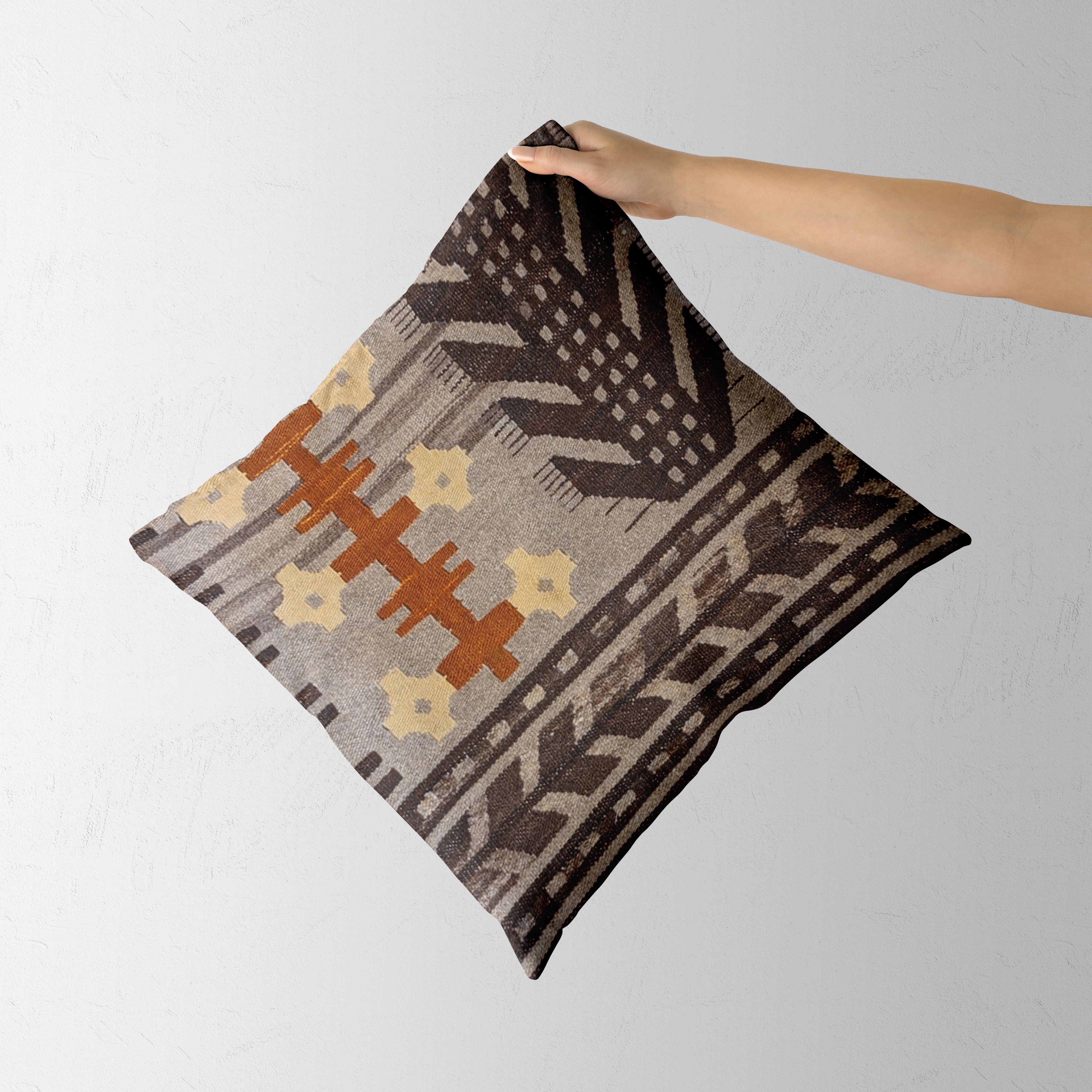 Housse de coussin Kilim turc - 55 x 52 cm