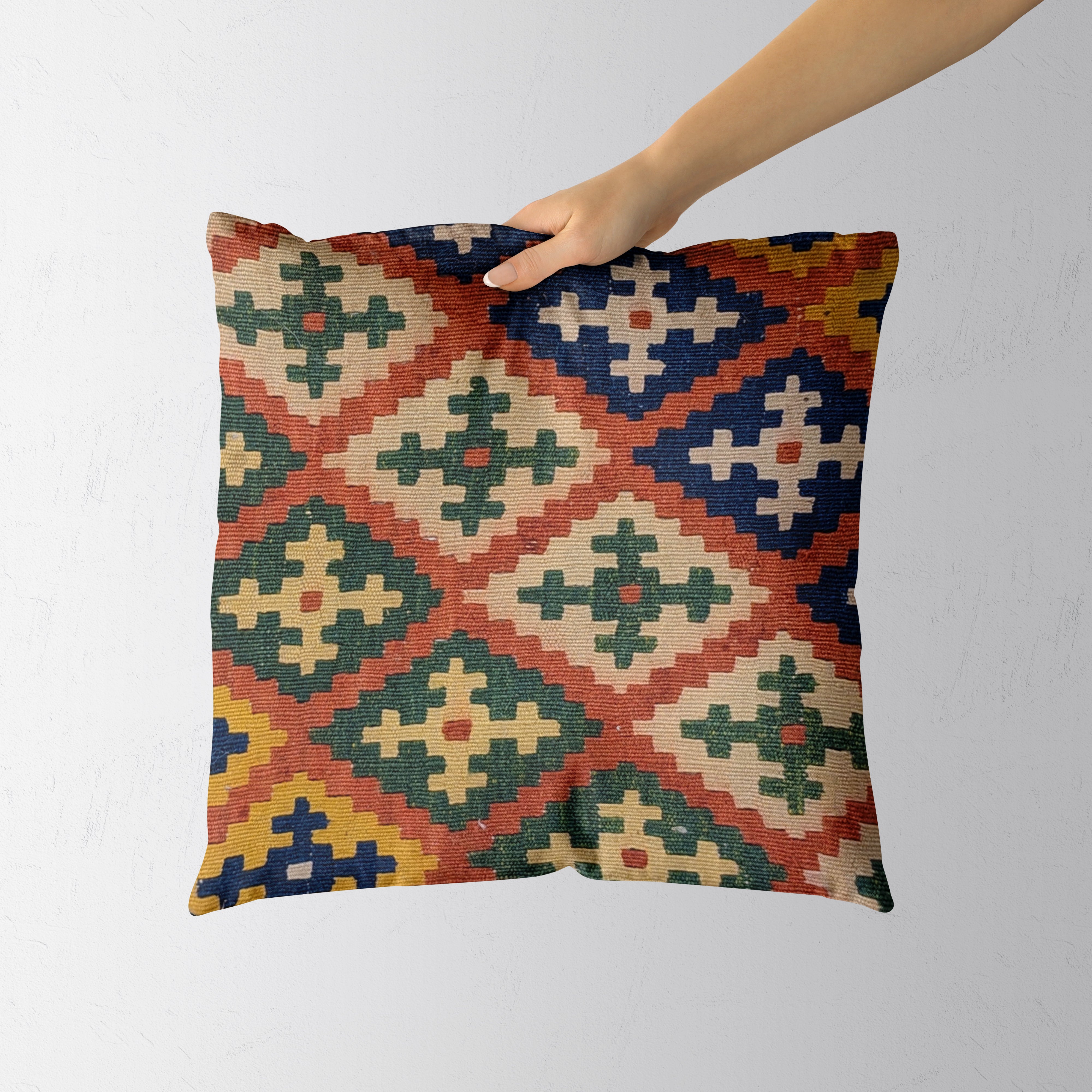 Turkish Kilim Cushion Cover - 42 x 40 cm