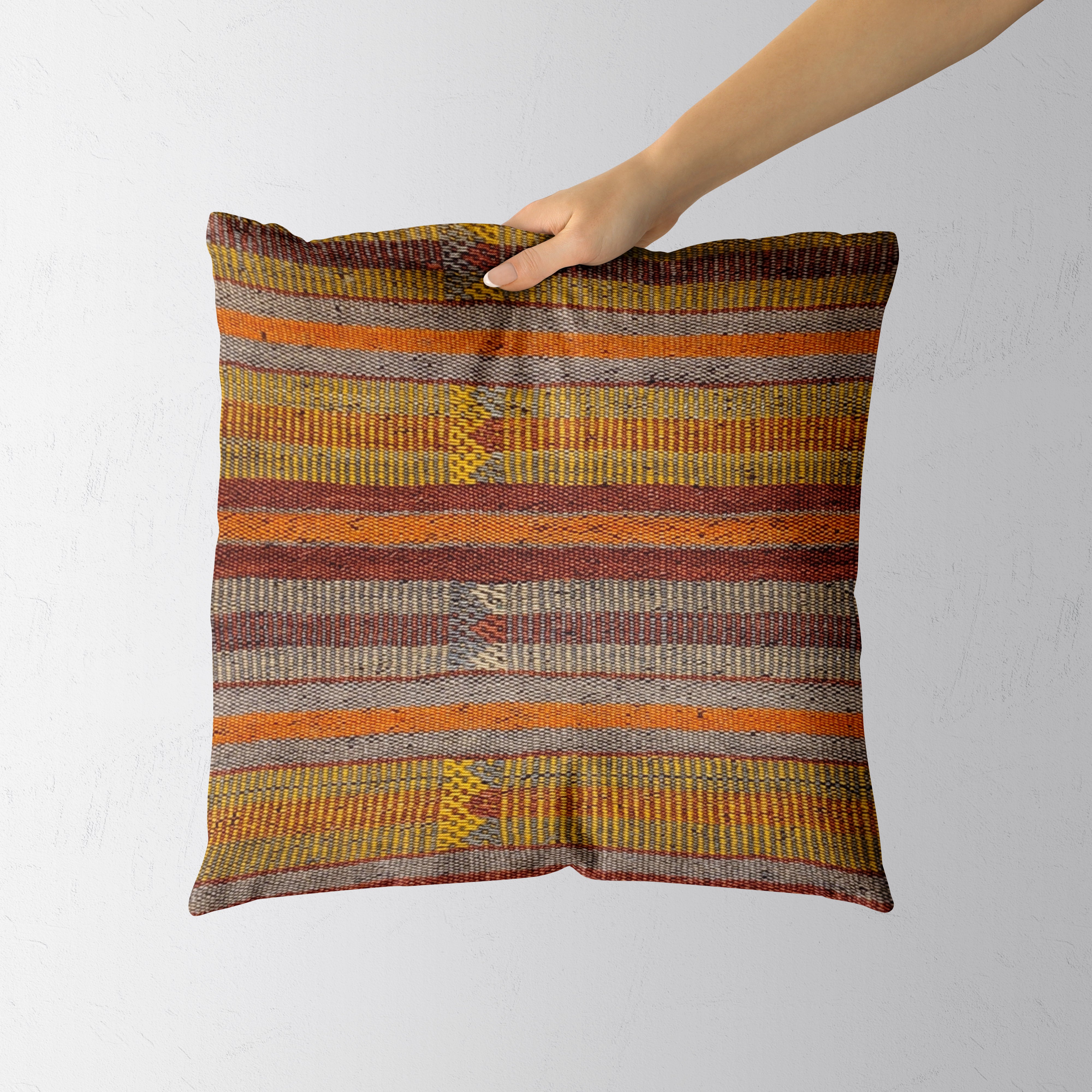 Turkish Kilim Cushion Cover - 43 x 43 cm