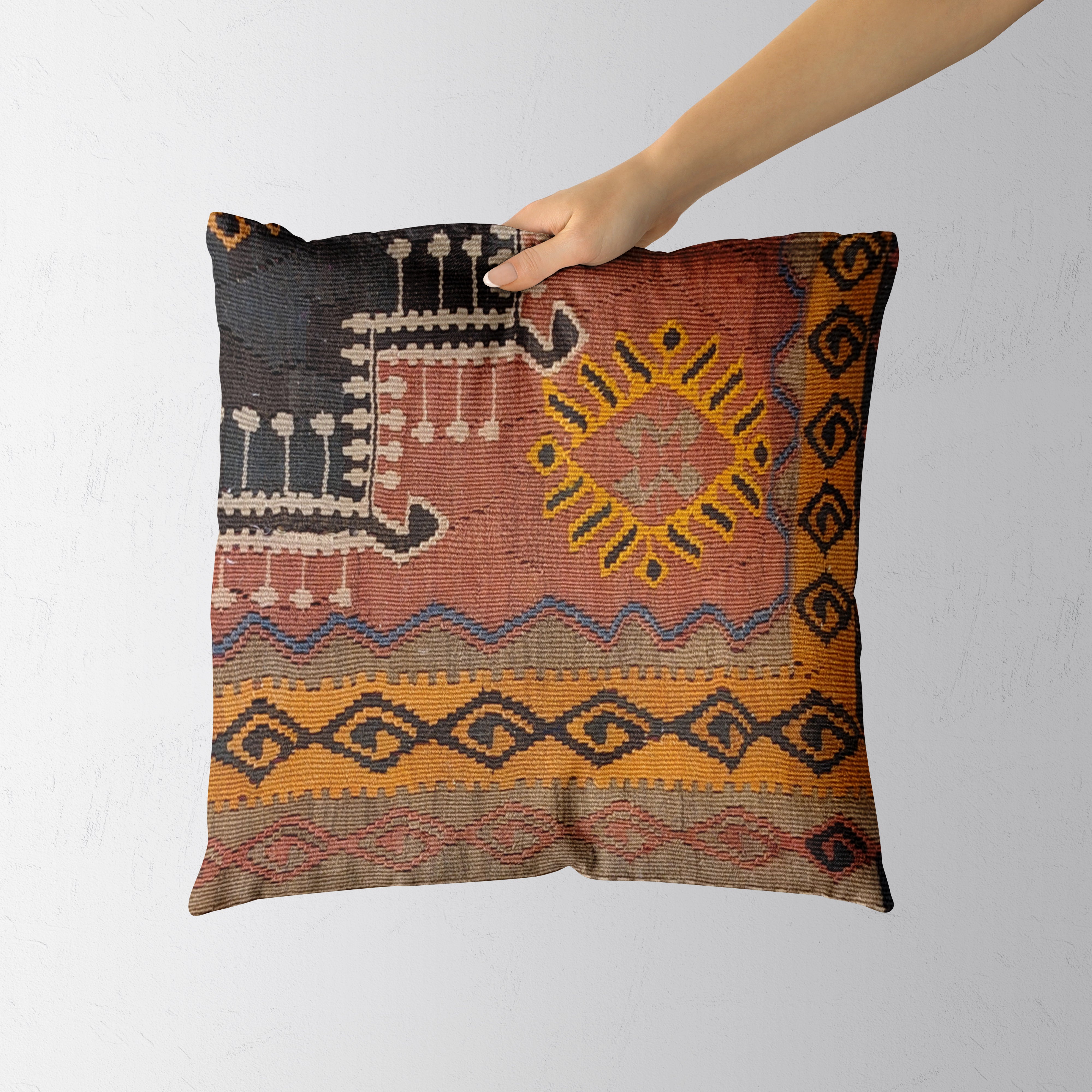 Turkish Kilim Cushion Cover - 48 x 48 cm