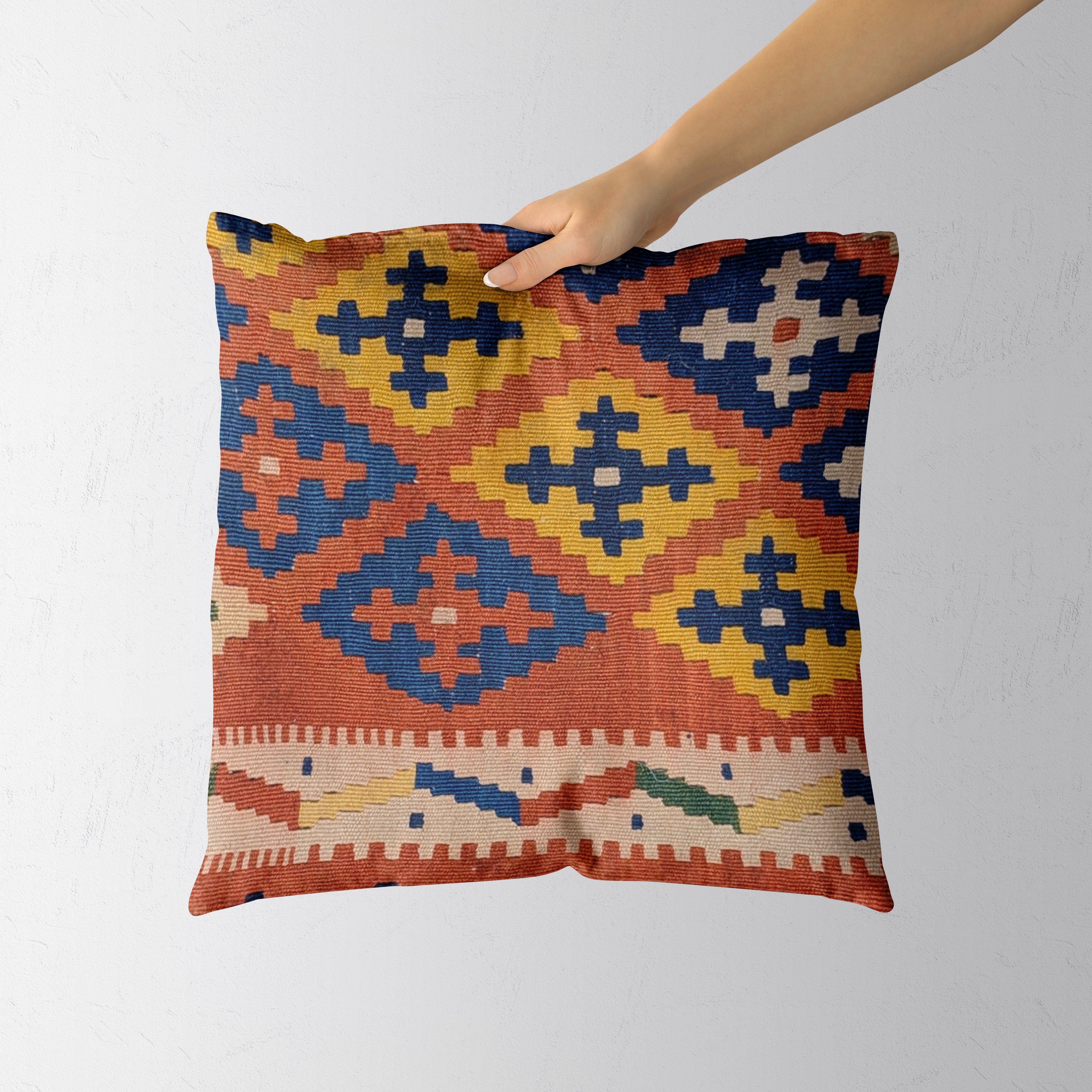 Turkish Kilim Cushion Cover - 42 x 40 cm