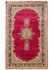 Trellis Persian Tribal Hand Knotted Wool Rug - 152 x 91 cm