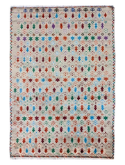 Tangerine Hand Knotted Rug - 278 x 199 cm