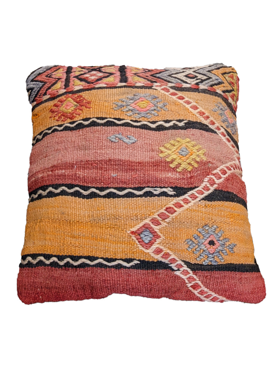 Housse de coussin Kilim turc - 46 x 46 cm