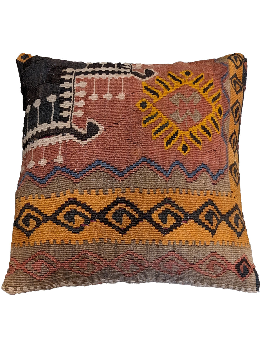 Turkish Kilim Cushion Cover - 48 x 48 cm