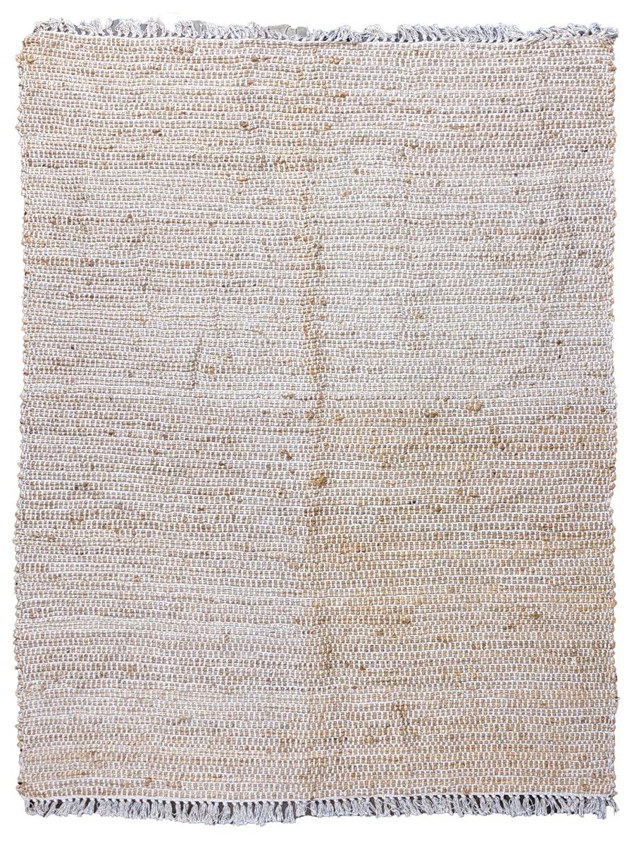 Flatweave Natural Jute Rug - 201 x 146 cm