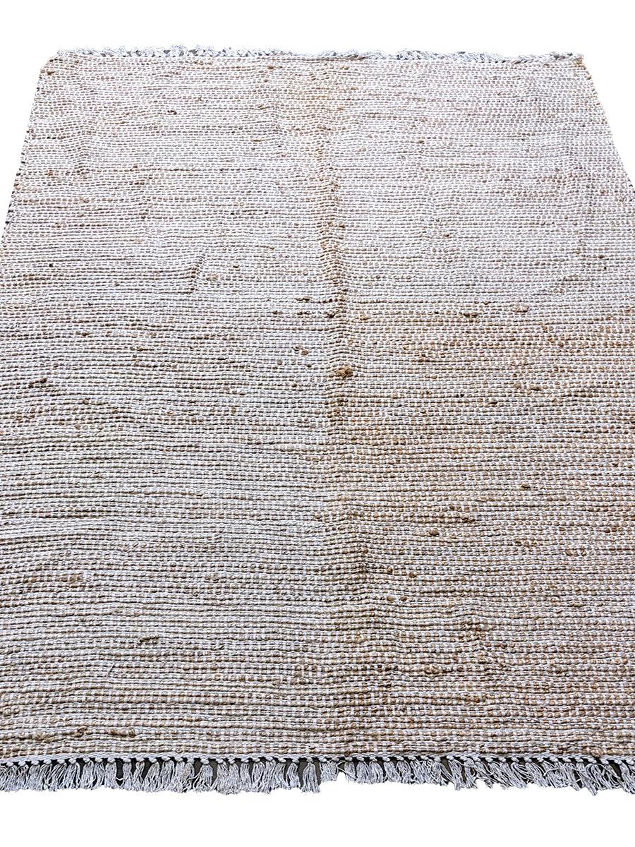 Flatweave Natural Jute Rug - 201 x 146 cm