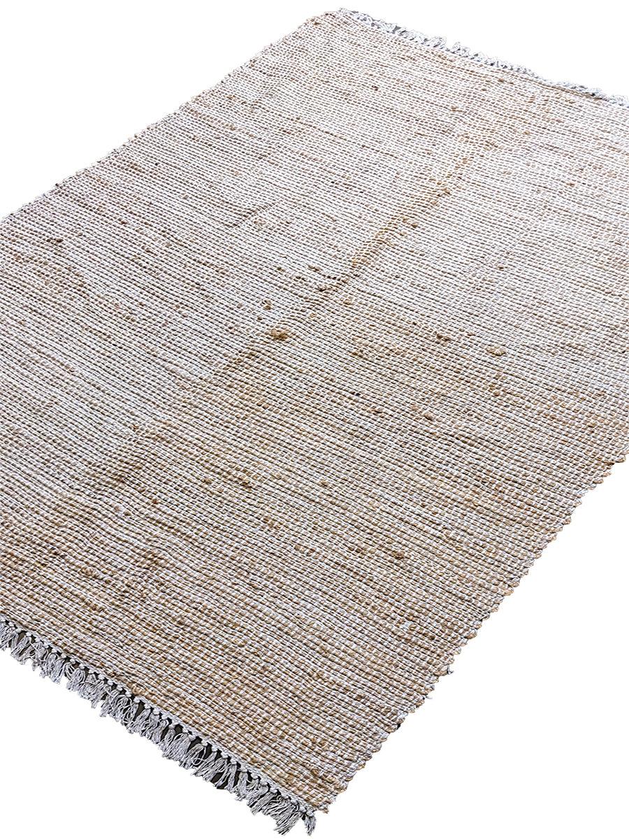 Flatweave Natural Jute Rug - 201 x 146 cm