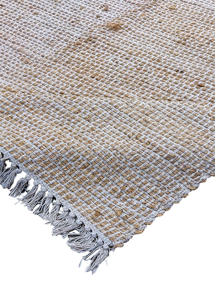 Flatweave Natural Jute Rug - 201 x 146 cm