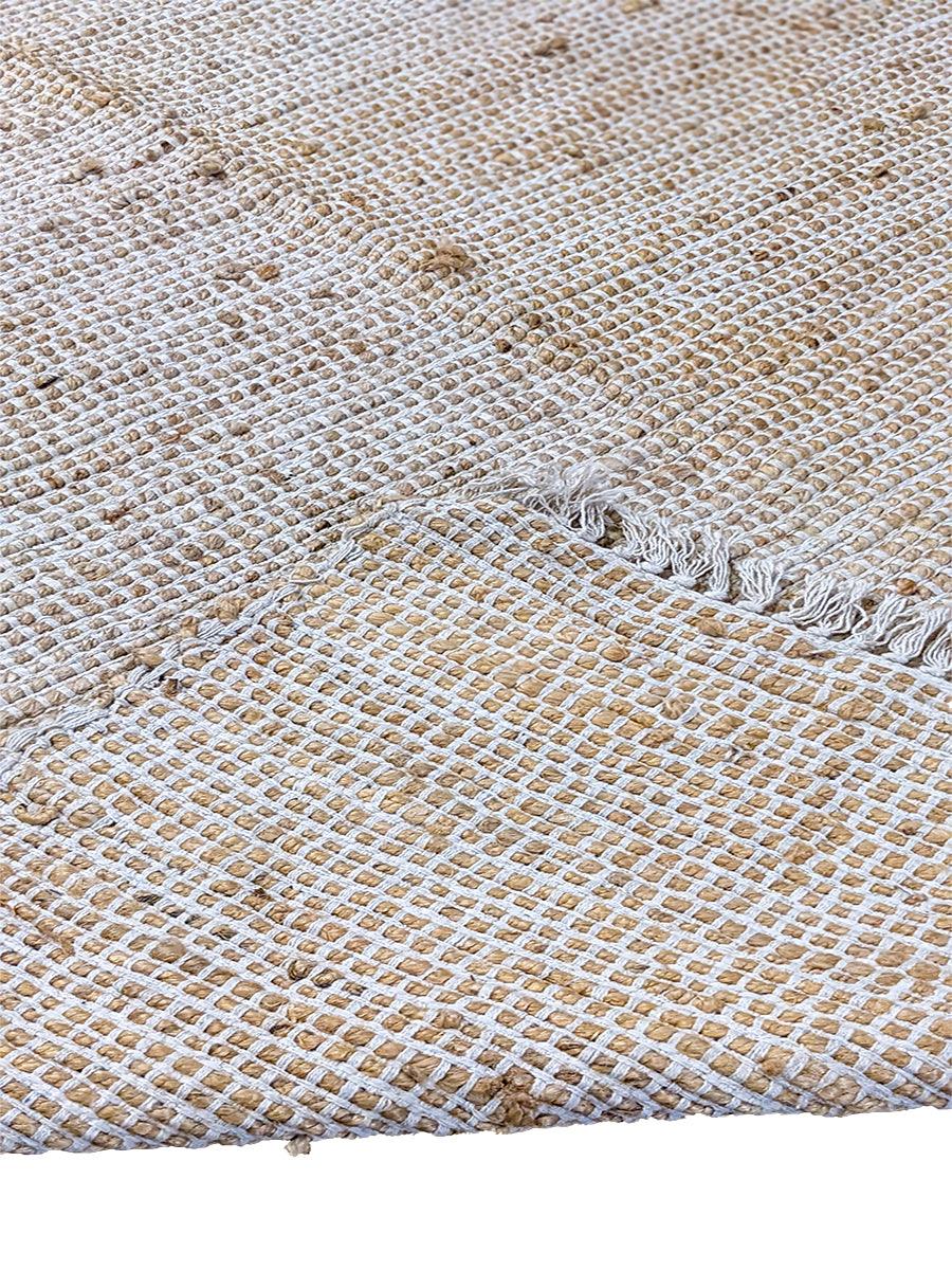 Flatweave Natural Jute Rug - 201 x 146 cm