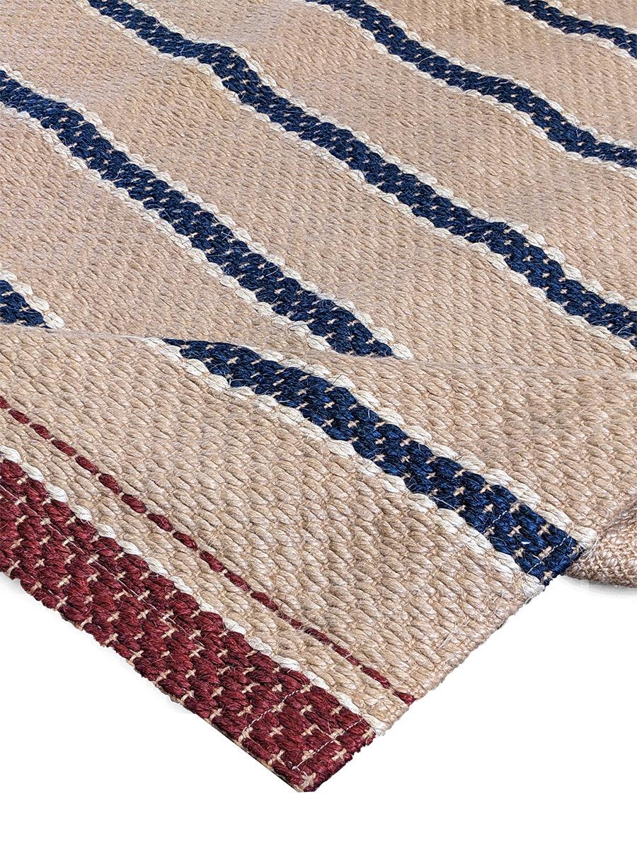 Flatweave Natural Jute Rug - 186 x 186 cm