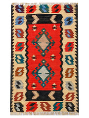 Symphony Flatweave Kilim Runner - 95 x 52 cm