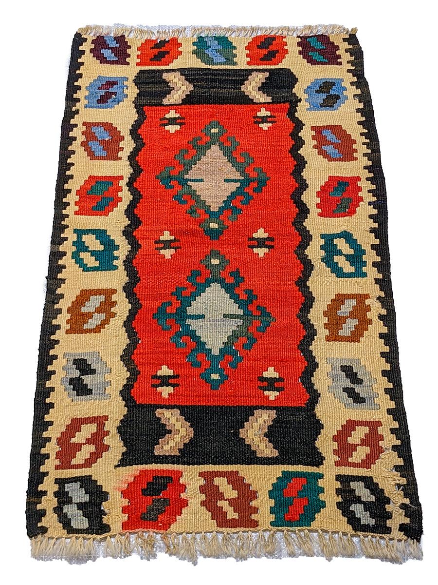 Symphony Flatweave Kilim Runner - 95 x 52 cm