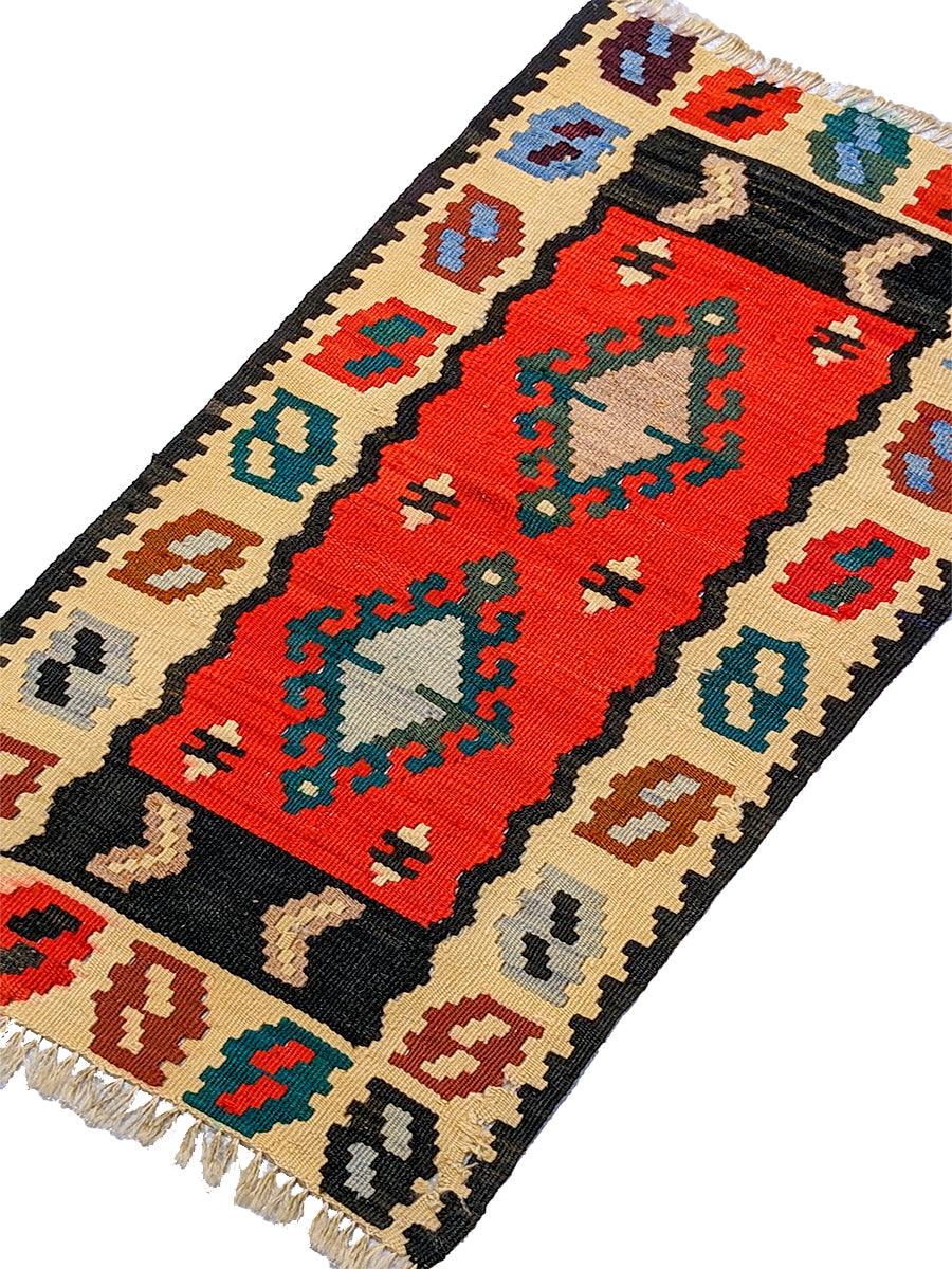Symphony Flatweave Kilim Runner - 95 x 52 cm