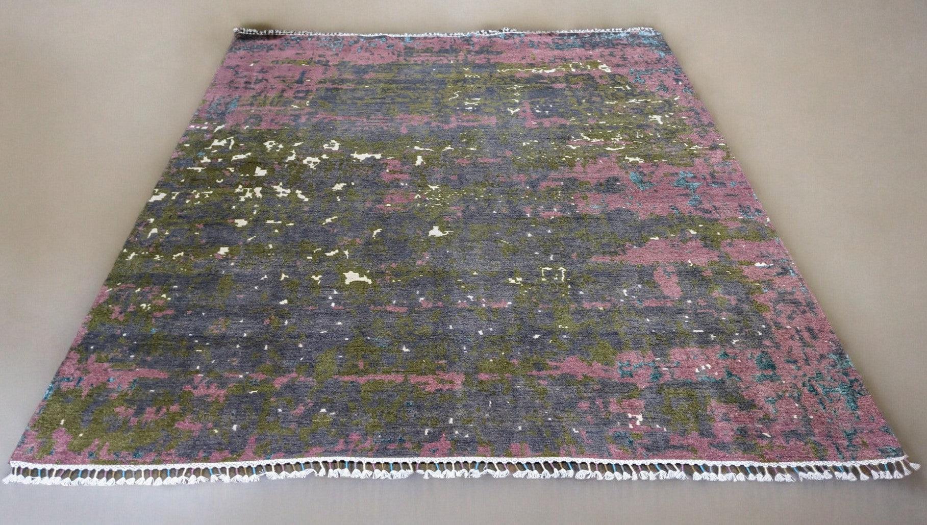 Modern Chobi Silk & Wool Rug - Size: 301 × 243 cm