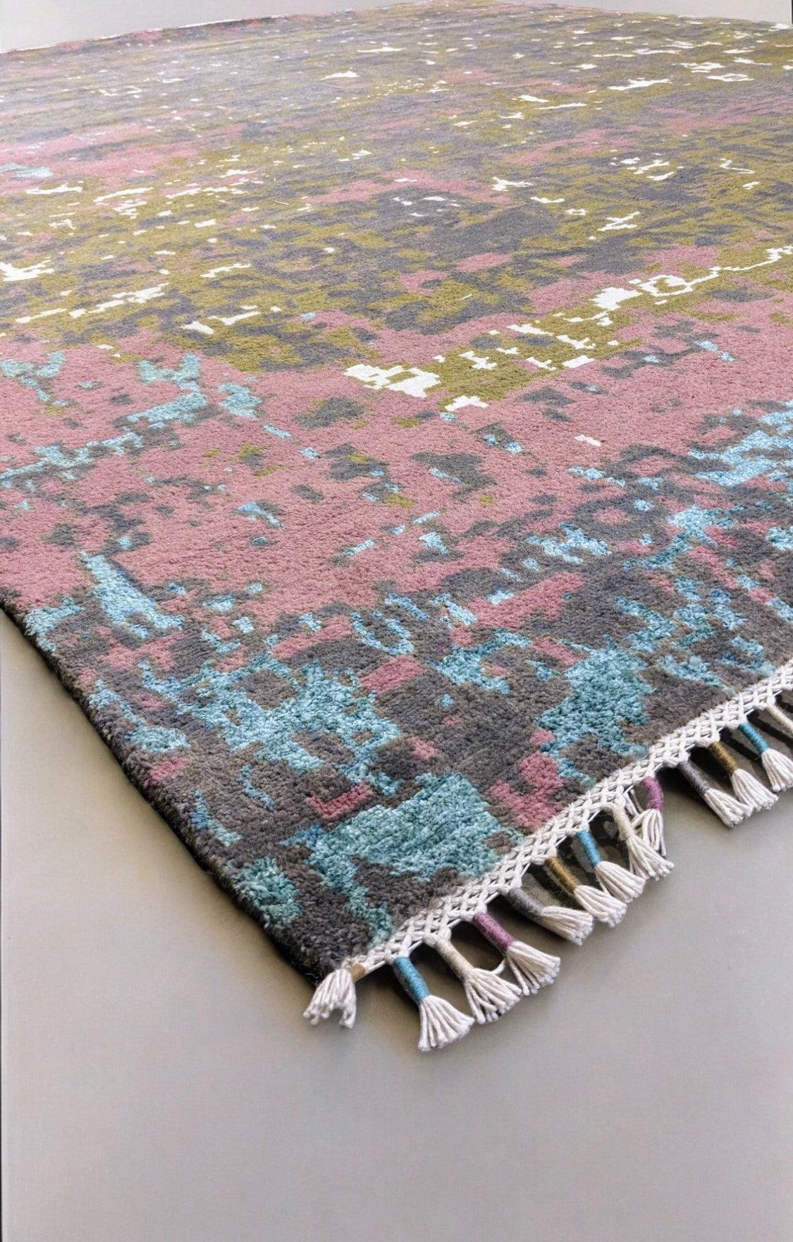 Modern Chobi Silk & Wool Rug - Size: 301 × 243 cm