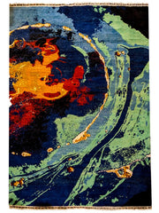 Layla Modern Chobi Silk & Wool Rug - 315 x 246 cm