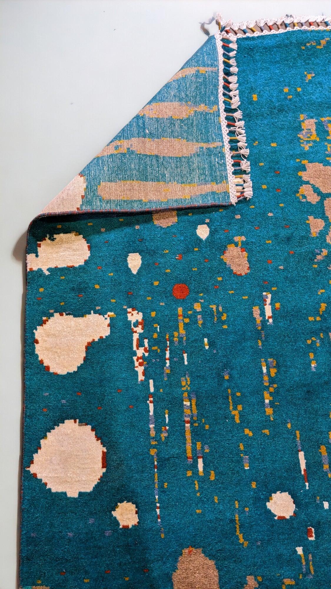 Modern Chobi Silk & Wool Rug - Size: 304 × 243 cm