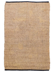 Braided Natural Jute Rug - 186 x 146 cm