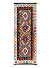 Maimana Afghanistan Kilim Runner - 240 x 23 cm