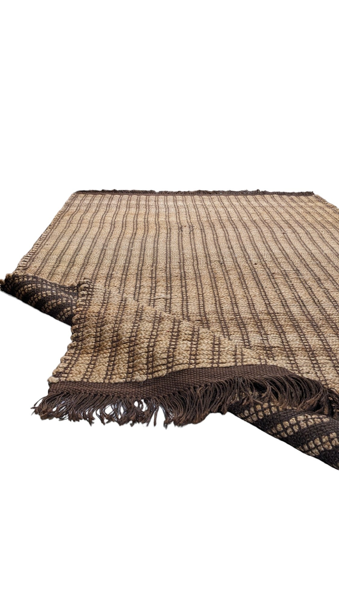 Flatweave Natural Jute Rug - 247 x 155 cm