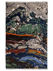 Modern Chobi Silk & Wool Rug - Size: 286 × 182 cm