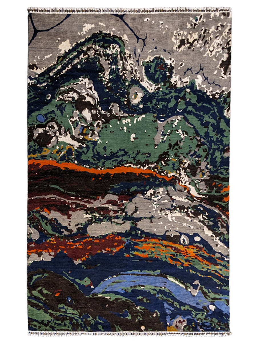 Modern Chobi Silk & Wool Rug - Size: 286 × 182 cm