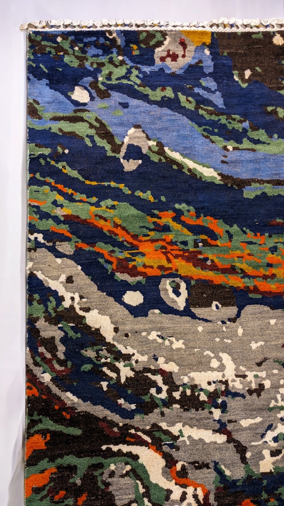 Modern Chobi Silk & Wool Rug - Size: 286 × 182 cm