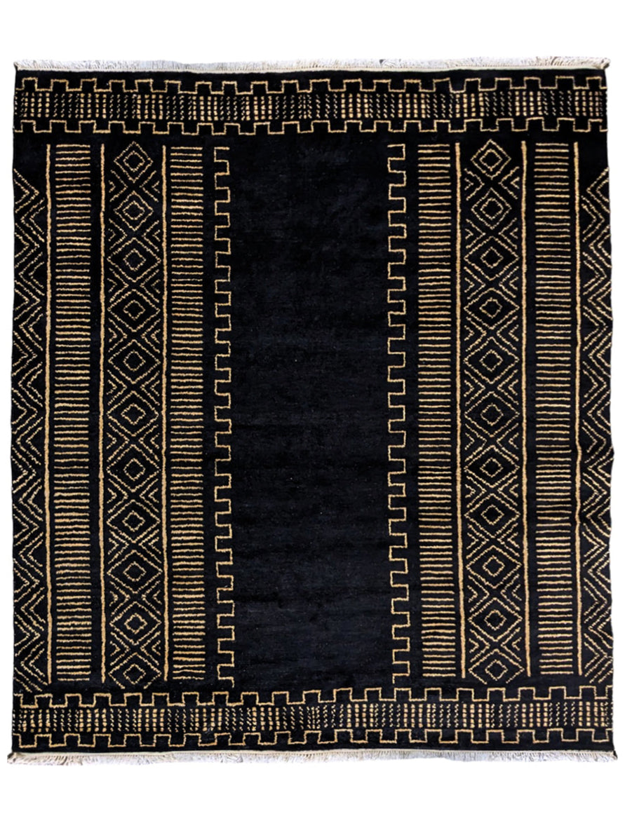 Raven Hand Knotted Rug - Made to Order
