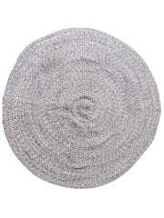 Braided Natural Jute Rug - 94 x 94 cm