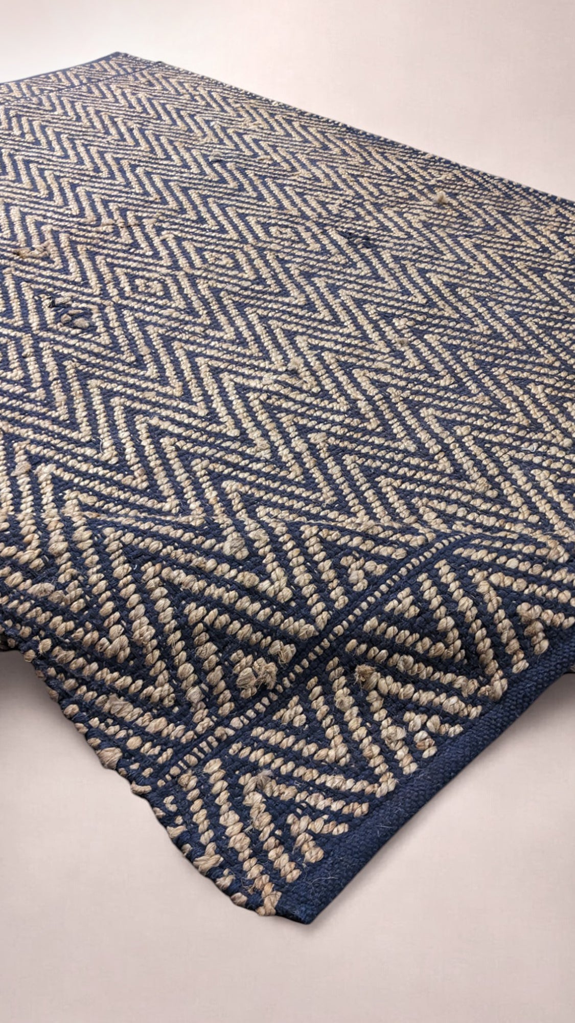 Loop Overdyed Jute Rug - 219 × 125 cm