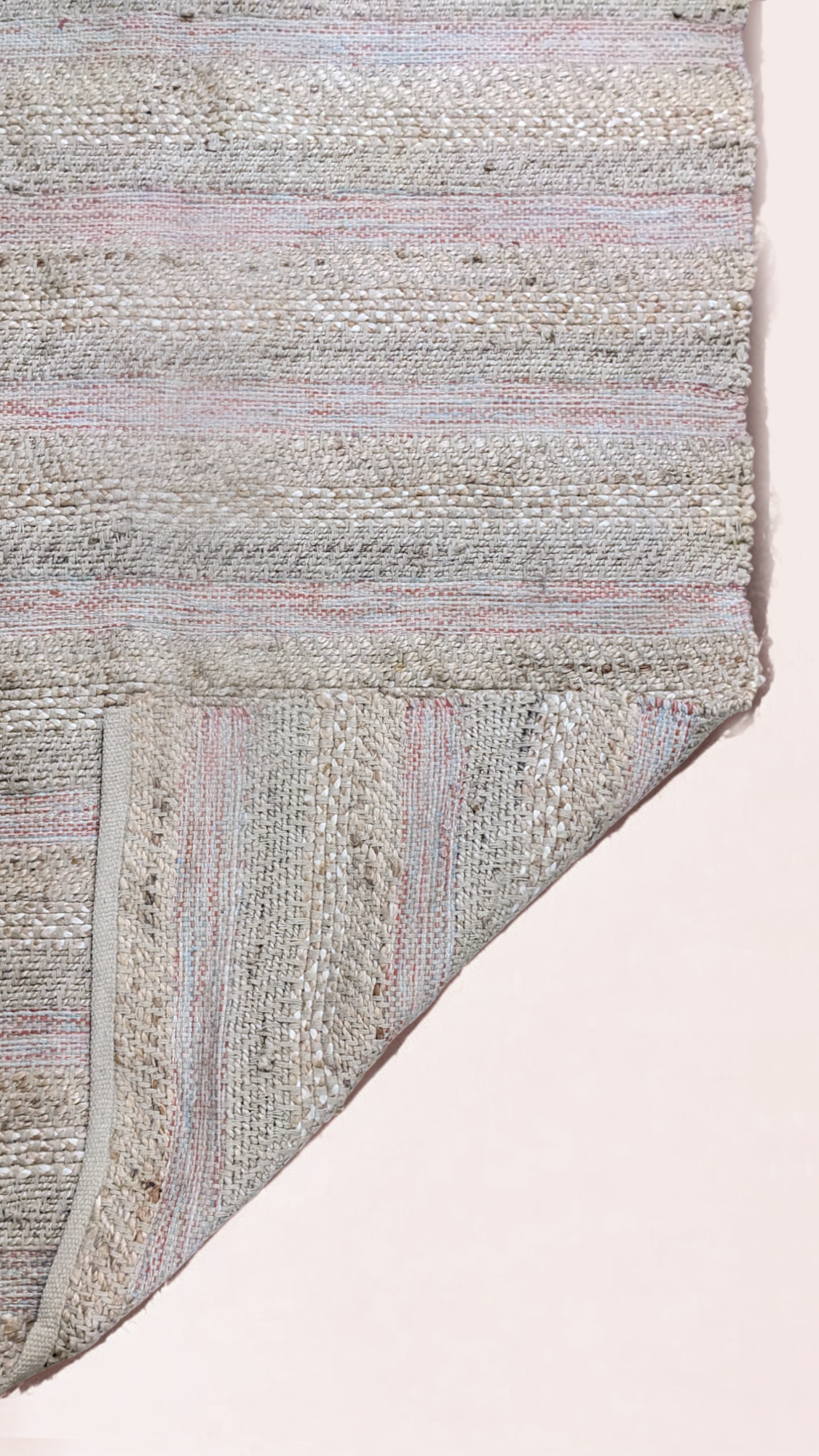 Loop Natural Jute Rug - 189 × 126 cm