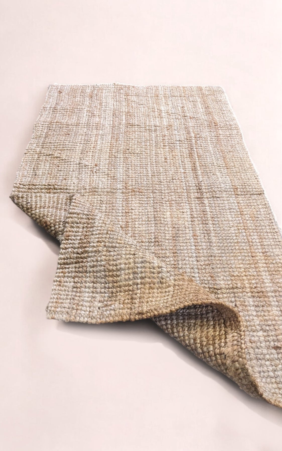 Loop Natural Jute Rug - 125 × 82 cm