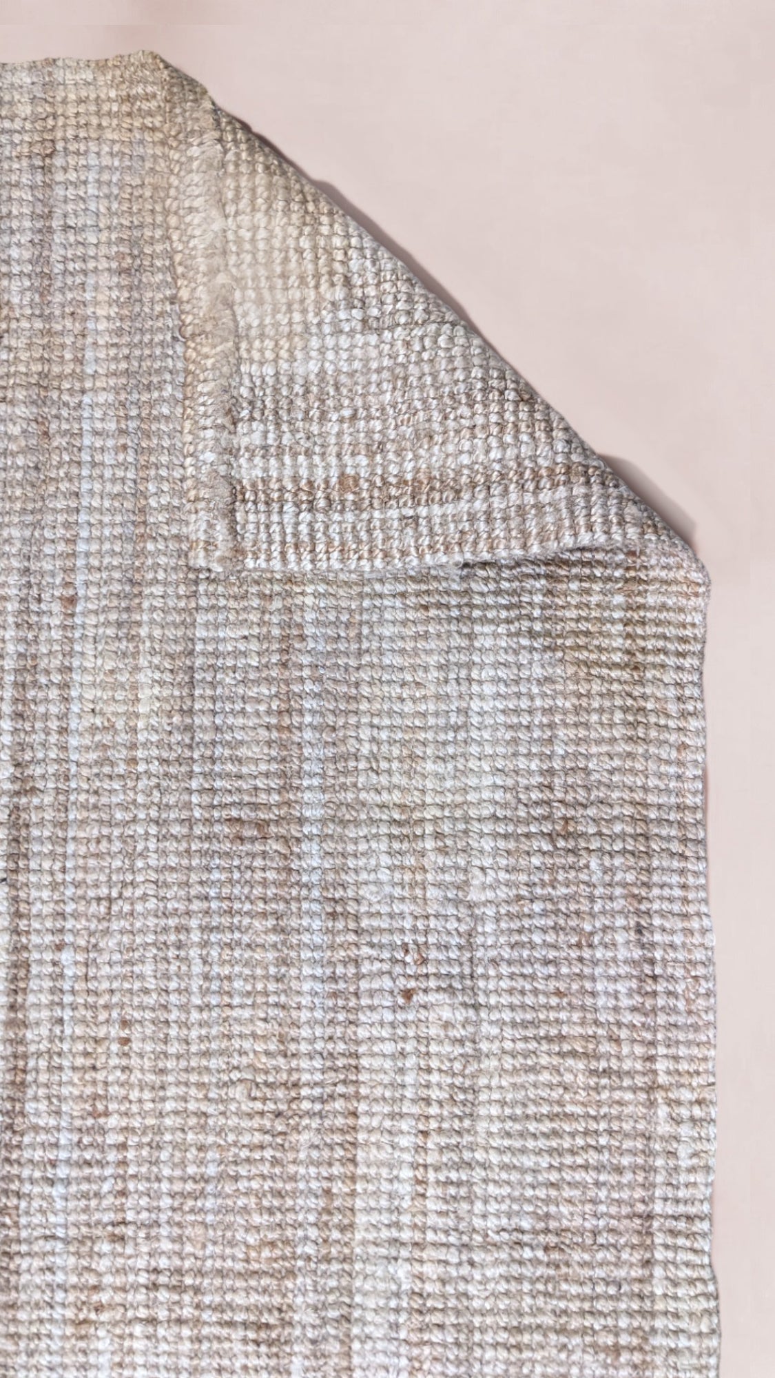 Loop Natural Jute Rug - 125 × 82 cm