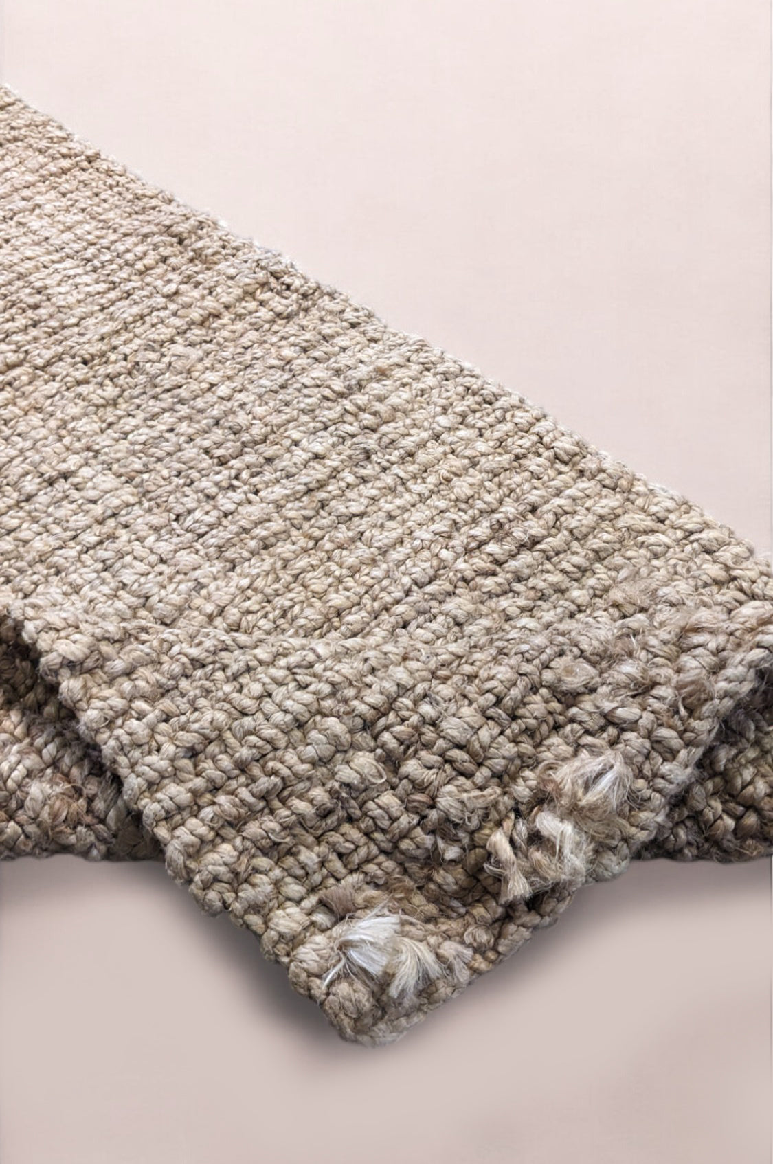 Chunky Natural Jute Runner - 125 × 34 cm