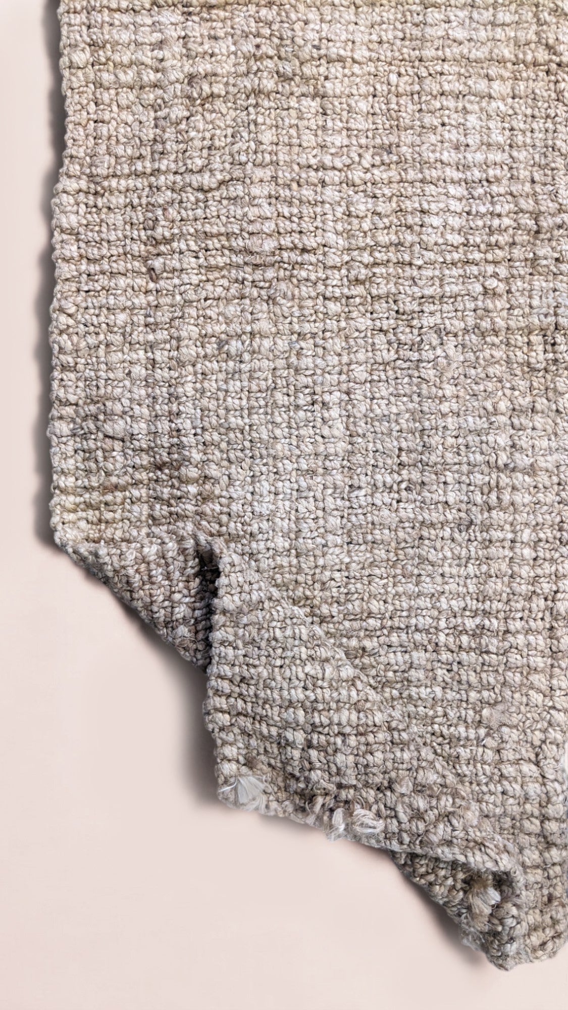 Chunky Natural Jute Runner - 125 × 34 cm