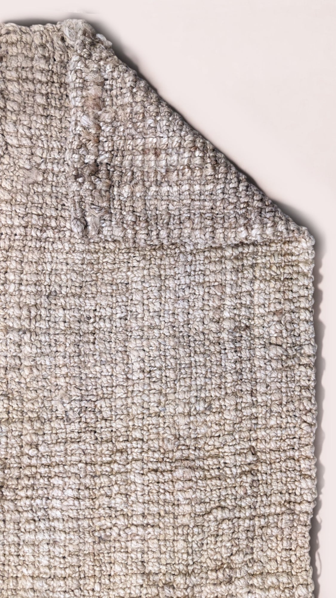 Chunky Natural Jute Runner - 125 × 34 cm