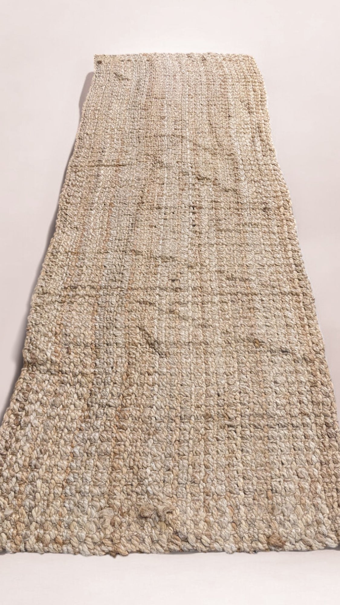 Chunky Natural Jute Runner - 186 × 61 cm