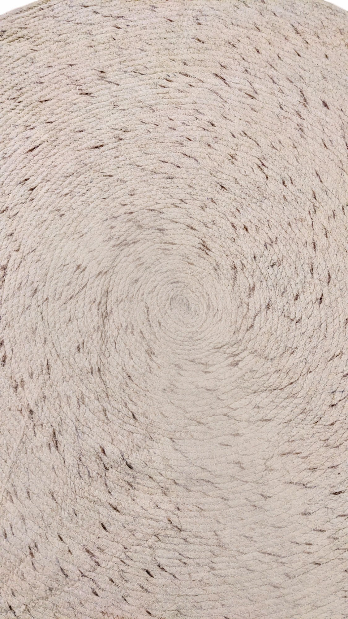 Braided Overdyed Jute Rug - 122 x 122 cm